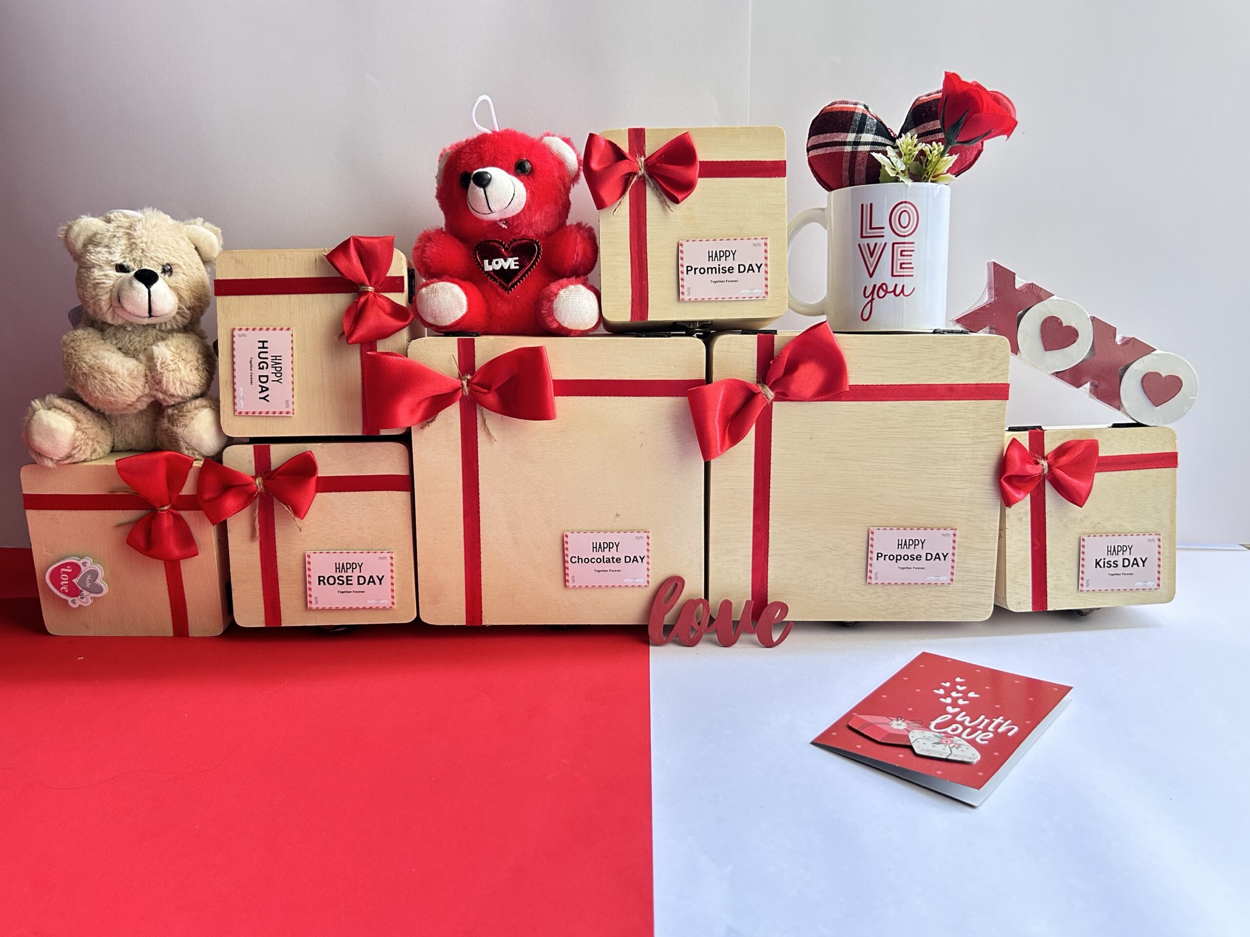 Buy ascensionValentine's Day Gift Combo Gift for Girlfriend Boyfriend  Husband Wife Red Rose with Teddy Gift Box for Valentine Day Lovely Gift  Item for Valentine Week Online at desertcartCyprus