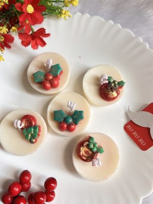 Christmas candle set of 5