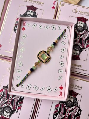 Green diamond king collection rakhi