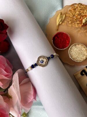 Evil eye clover rakhi design 1