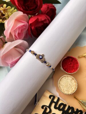 Crown Evil eye rakhi design