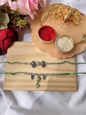 Ganesha Couple Rakhi Set