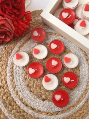 Valentine special tealight candles ❤️🕯️(set of 2)