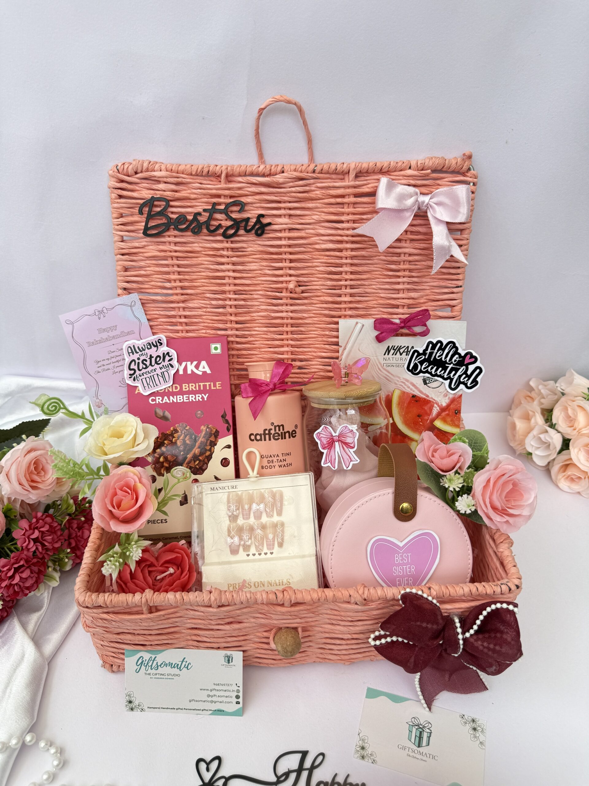 Pink twine hamper for sister | Rakhi hamper for sister🌸💕