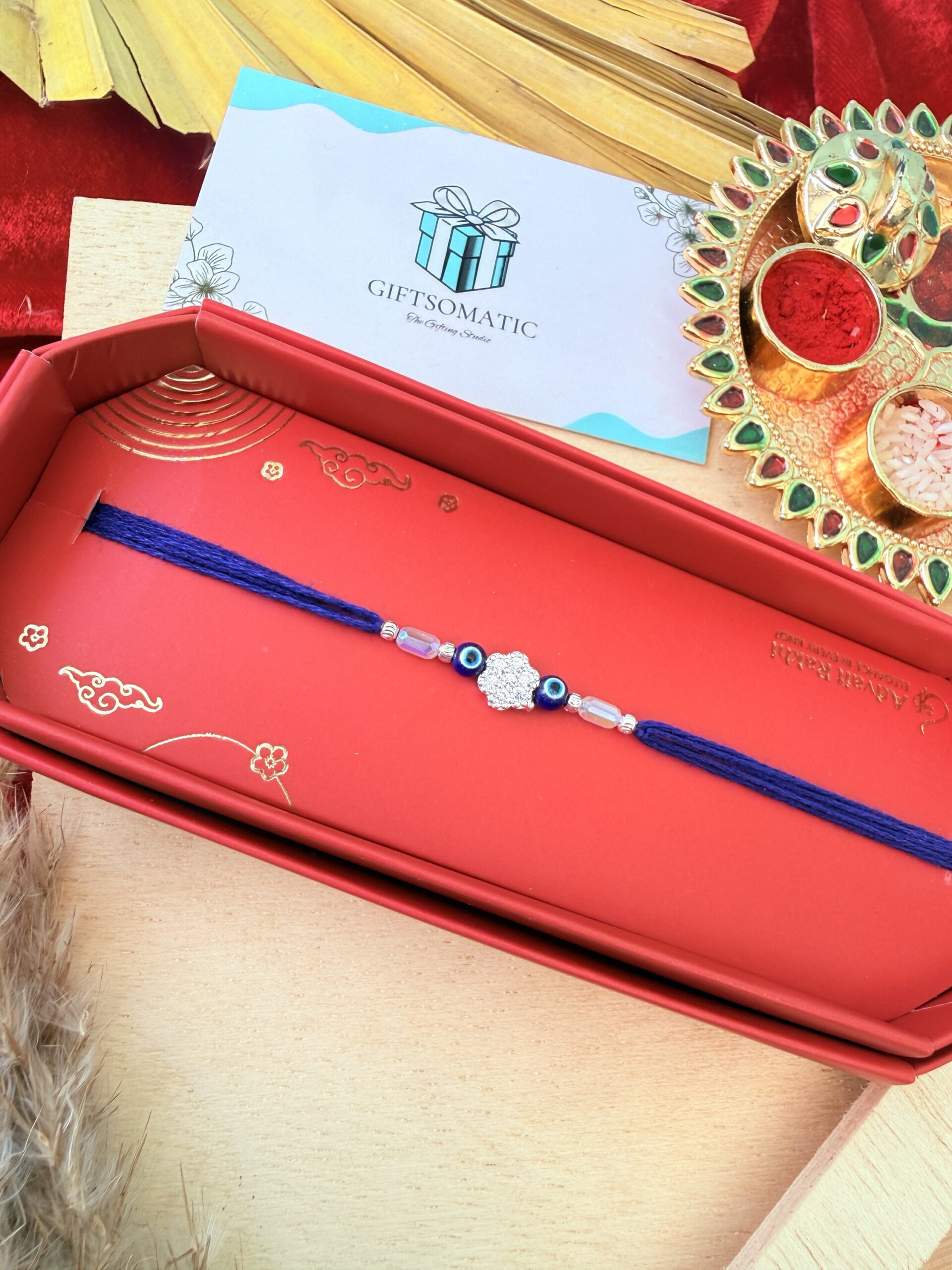 Minimal evil eye AD BHAI RAKHI | PREMIUM BHAI RAKHI - Image 2