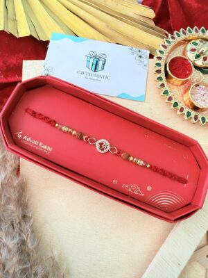 Minimal om Rudraksha AD BHAI RAKHI | PREMIUM BHAI RAKHI
