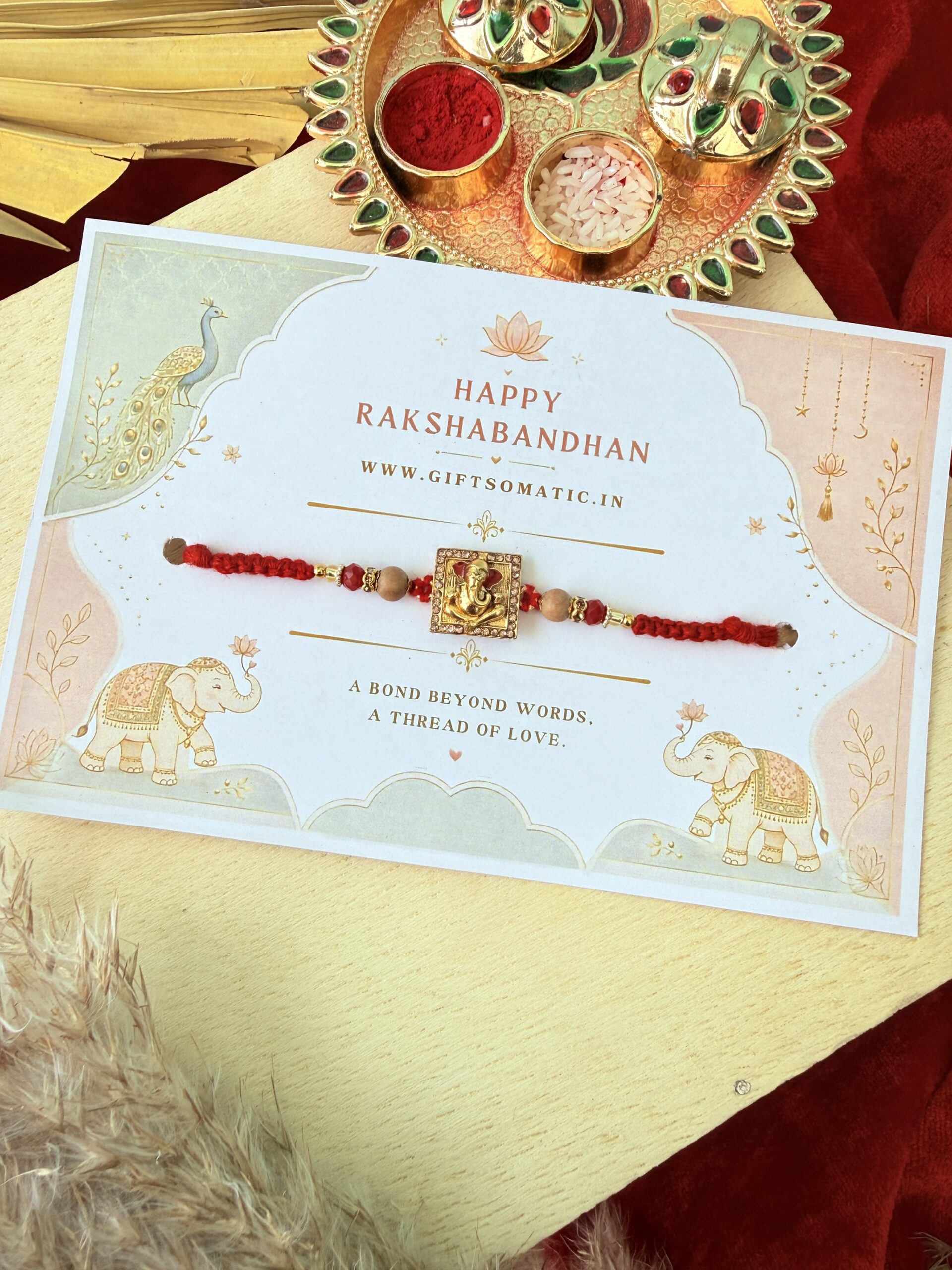 Shree Ganesh bhai Rakhi |Traditional bhai Rakhi ✨
