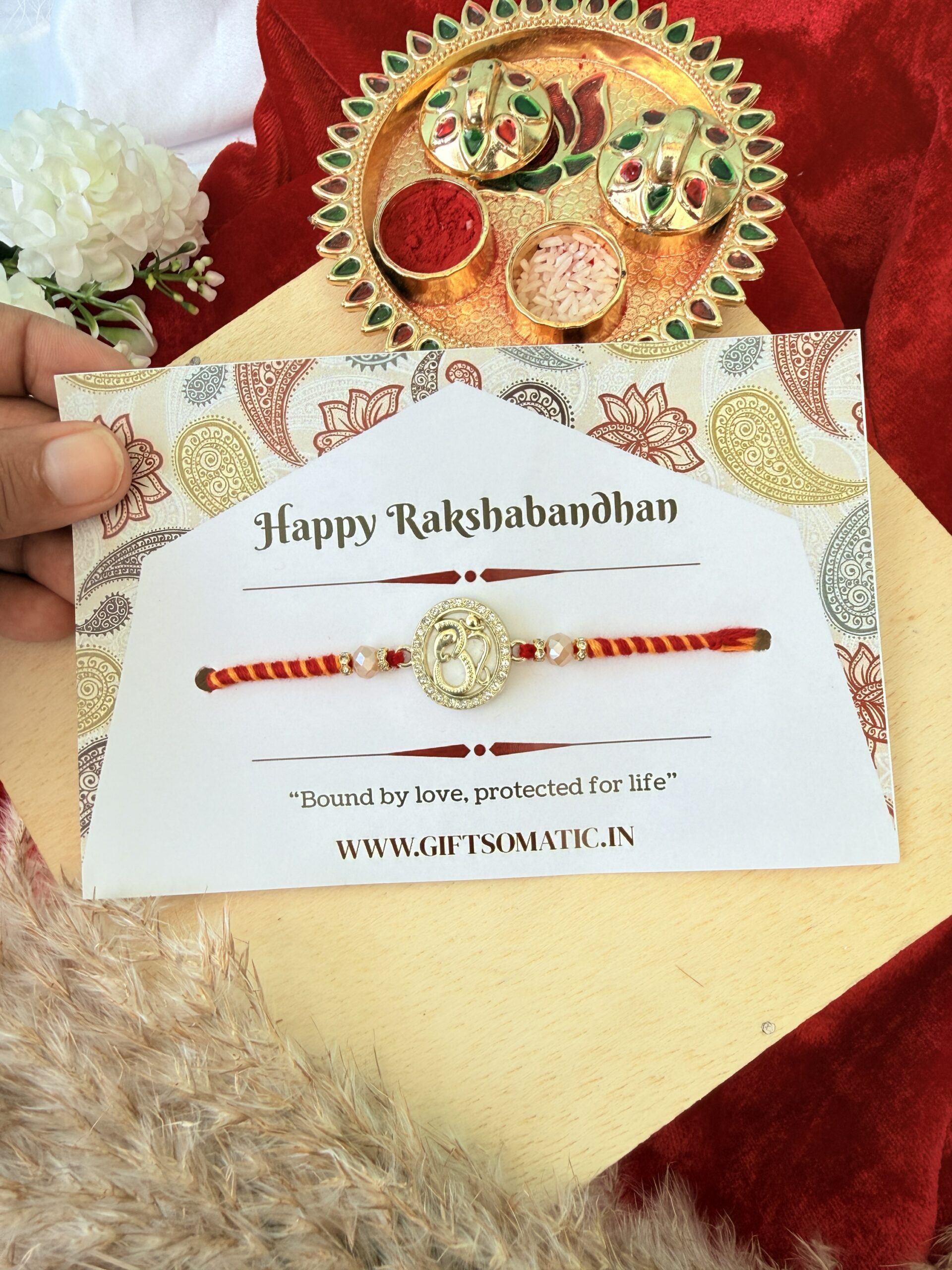 White om Ganesha Rakhi  |Traditional bhai Rakhi ✨